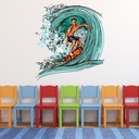 Surfer Wave Wall Sticker
