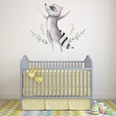Cute Raccoon Nursery Wall Sticker