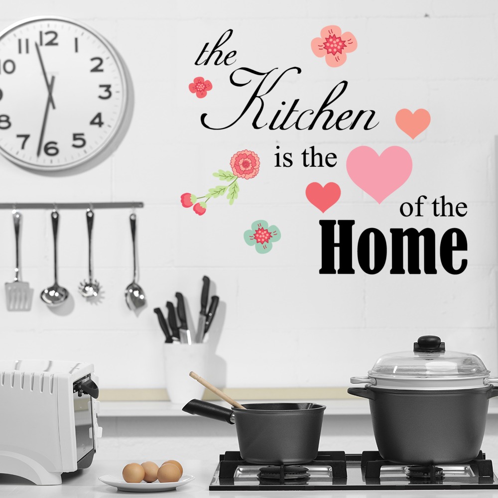 Love Heart Kitchen Quote Wall Sticker - Mod4