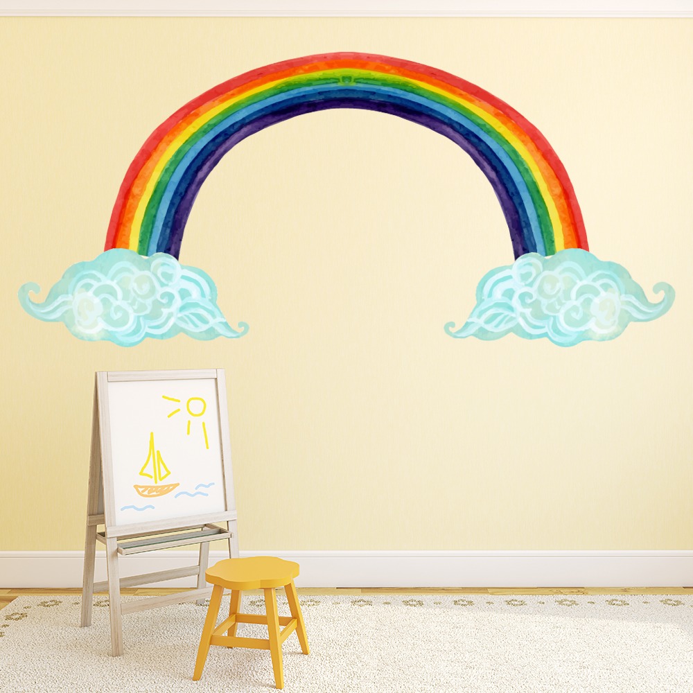 Watercolour Rainbow Wall Sticker