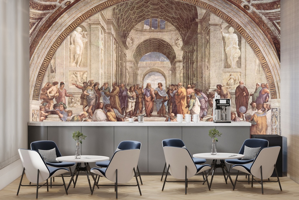 The School of Athens Raphael Art Wall Mural Wallpaper