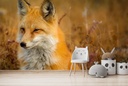 Red Fox Autumn Forest Wall Mural Wallpaper