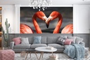 Flamingo Love Birds Wall Mural Wallpaper