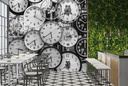 Ticking Time Clocks Wall Mural Wallpaper