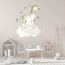 Zebra Moon & Stars Baby Nursery Wall Sticker