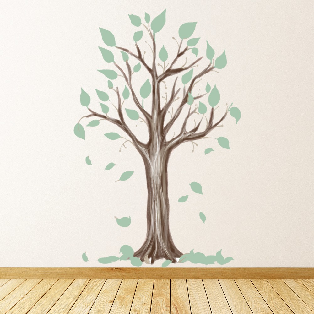Green Tree Woodland Wall Sticker
