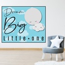 Blue Dream Big Moon Nursery Wall Sticker