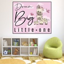 Pink Dream Big Giraffe Nursery Wall Sticker