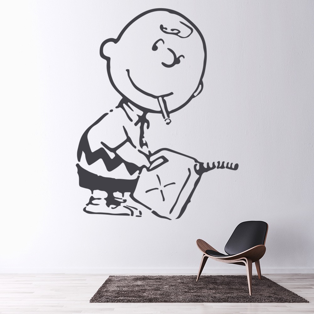 Bad Charlie Brown Banksy Wall Sticker
