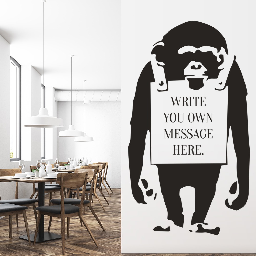 Personalised Banksy Wall Sticker