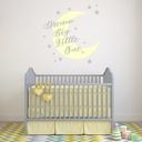 Yellow Dream Big Moon & Stars Wall Sticker