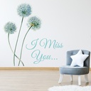 I Miss You Dandelion Wall Sticker