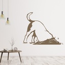 Digging Dog Pet Grooming Wall Sticker