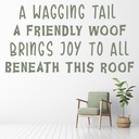 Wagging Tails and Woofs Dog Wall Sticker