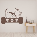 Dog with a Bone Pet Wall Sticker