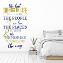 People, Places and Memories Life Wall Sticker