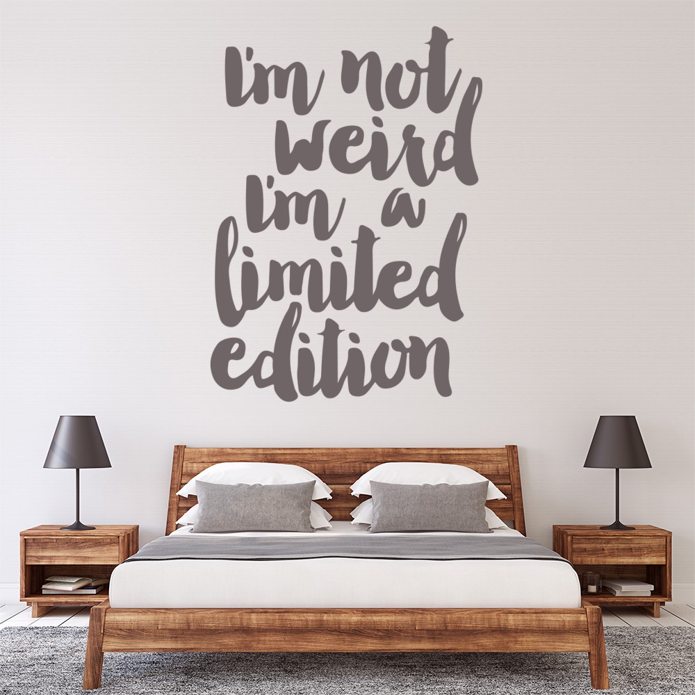 Not Weird Limited Edition Wall Sticker
