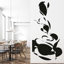 Steaming Coffee Beverage Wall Sticker