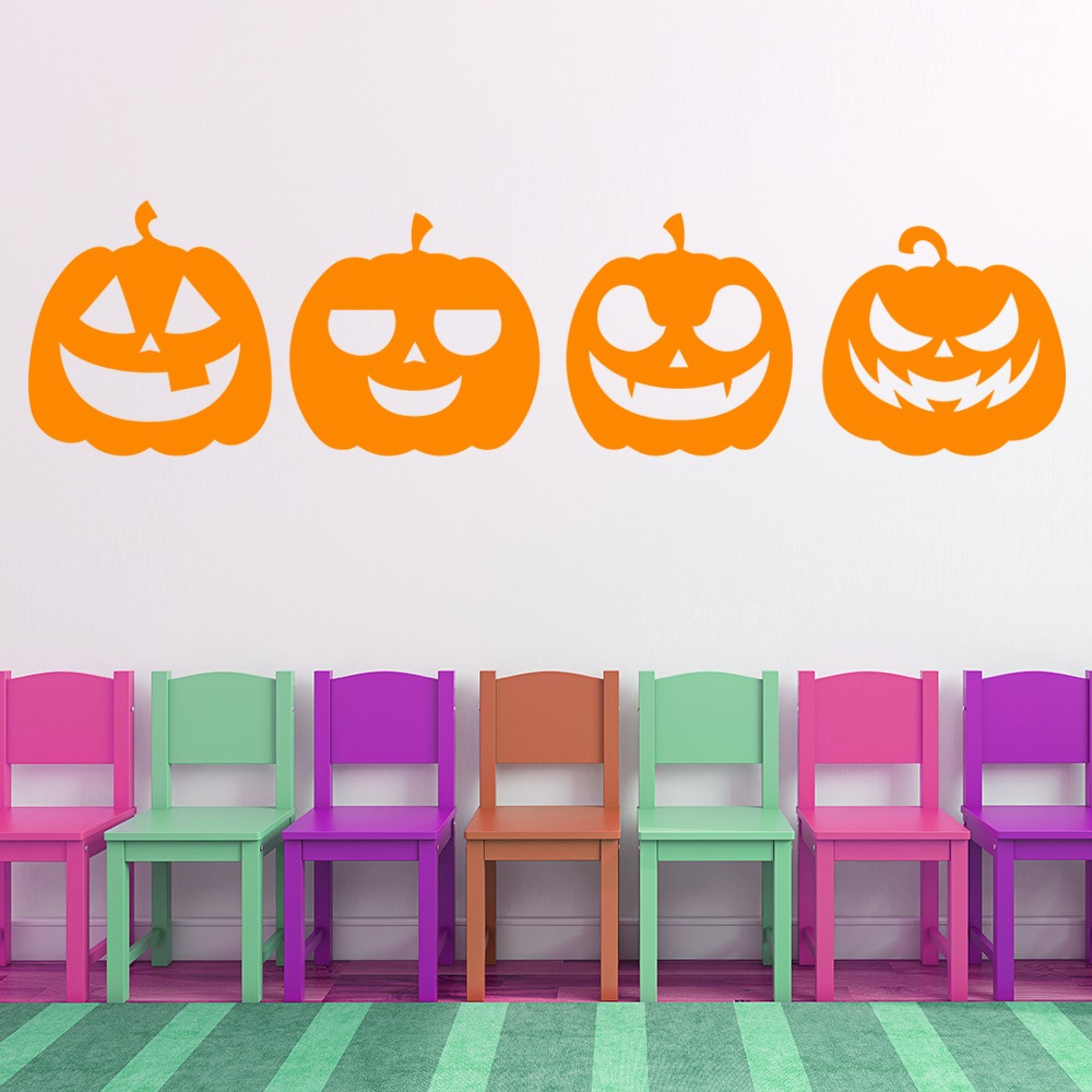 Jack-O'-Lantern Halloween Wall Sticker
