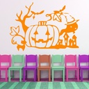 Halloween Spooky Jack-O'-Lantern Wall Sticker