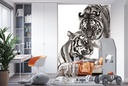 Tiger Couple Wall Mural by Danguole