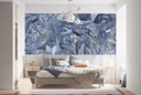 Peacock Jungle Blue Wall Mural by Andrea Haase