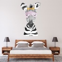 Cute Zebra Safari Baby Nursery Wall Sticker