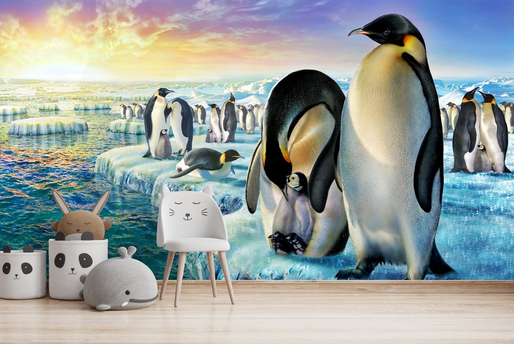 Penguins Wall Mural by Adrian Chesterman