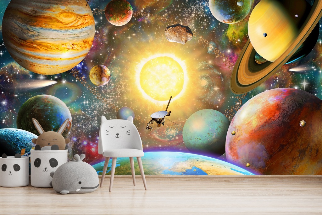 The Universe Wall Mural by Adrian Chesterman