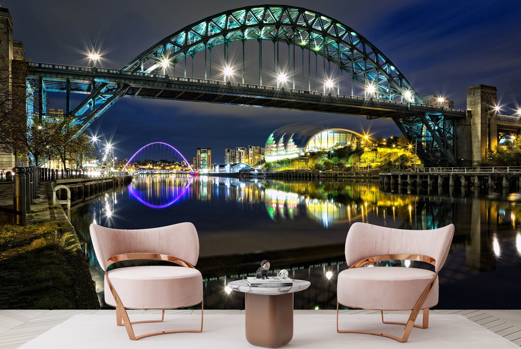 Reflections of the Tyne Wall Mural by Chris Lishman