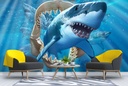 Great White Shark I Wall Mural by Jerry Lofaro