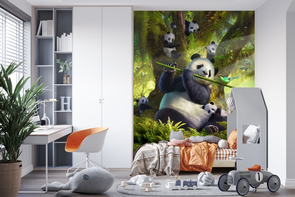 PanDaBear Wall Mural by Jerry Lofaro