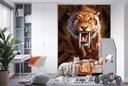 Sabertooth Wall Mural by Jerry Lofaro