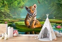 Tiger Lily Wall Mural by Jerry Lofaro