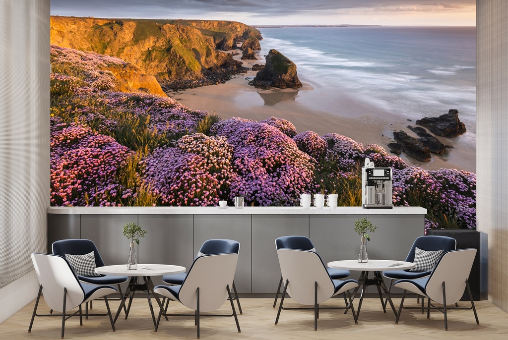 Bedruthan Steps Wall Mural by Ross Hoddinott