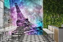 Pop Art Eiffel Tower Wall Mural by Melanie Viola