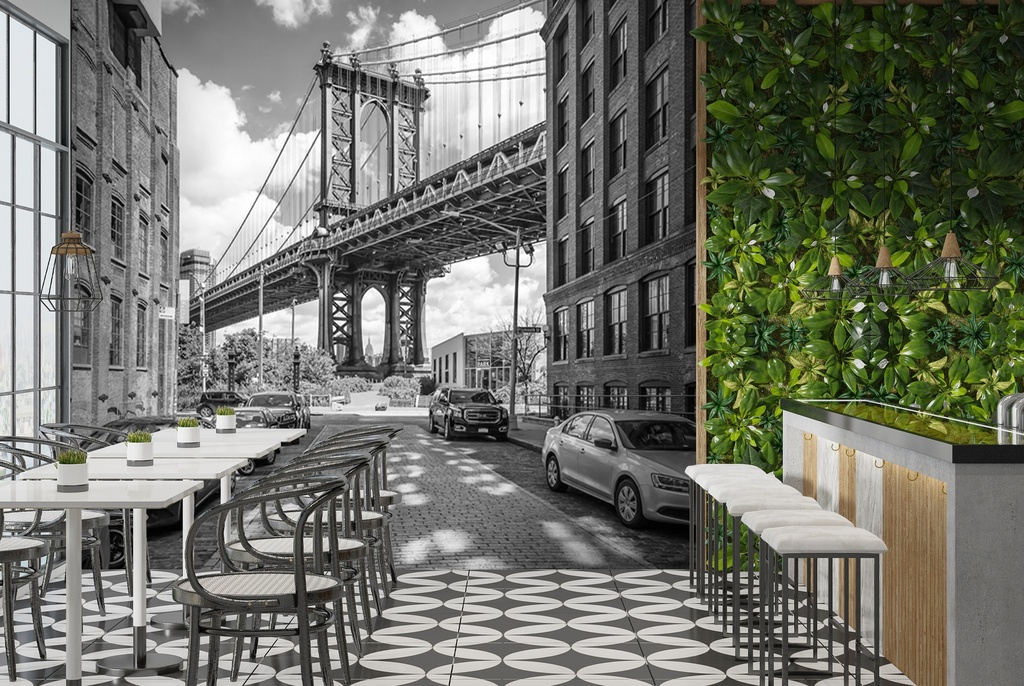New York City Manhattan Bridge Wall Mural by Melanie Viola - Mod8