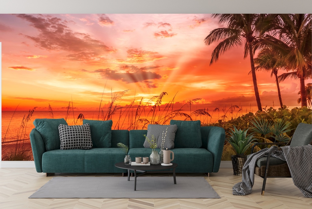 Bonita Beach Lovely Sunset Wall Mural by Melanie Viola - Mod7
