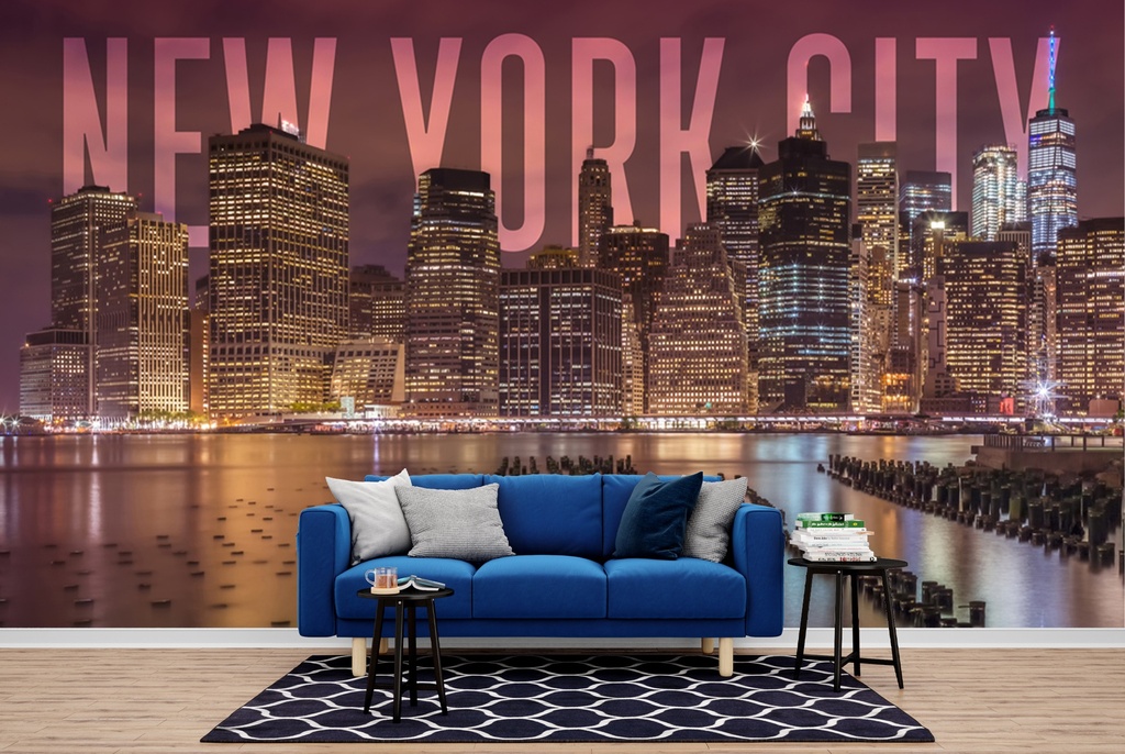 New York Skyline Wall Mural by Melanie Viola - Mod6