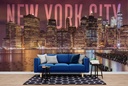 New York Skyline Wall Mural by Melanie Viola - Mod6