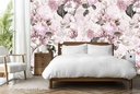 Pretty Pink Flowers Wall Mural by Uta Naumann