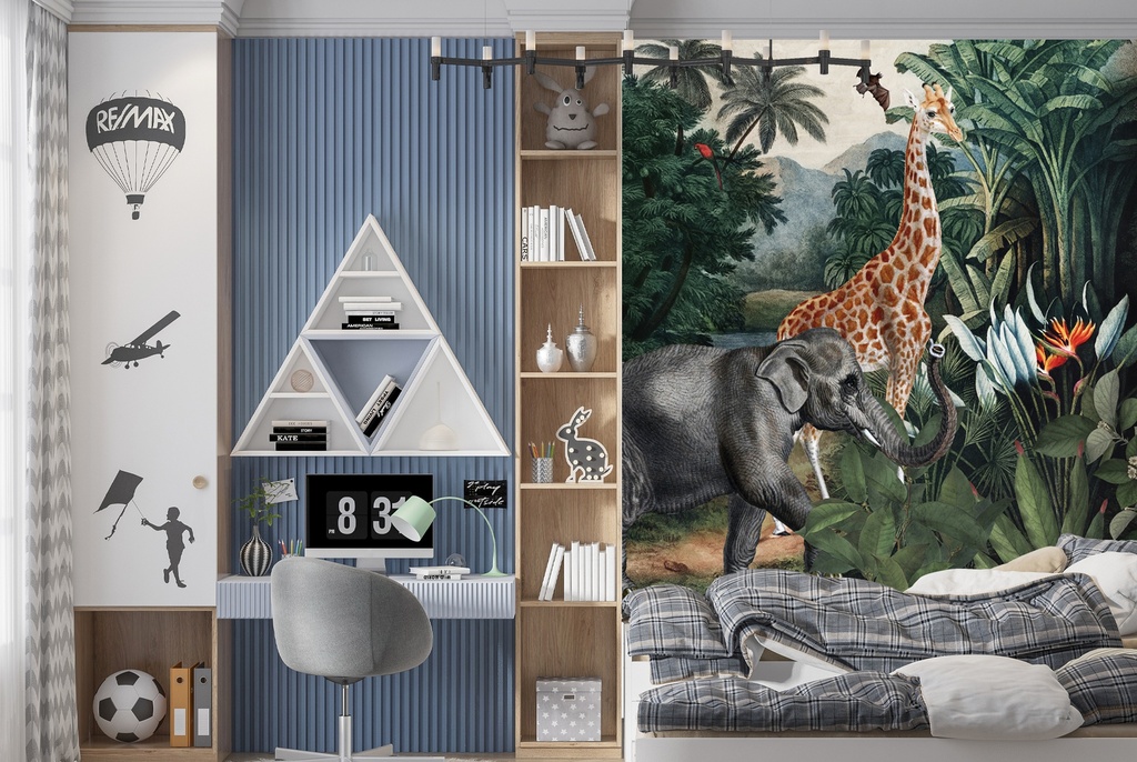 Jungle World Wall Mural by Uta Naumann