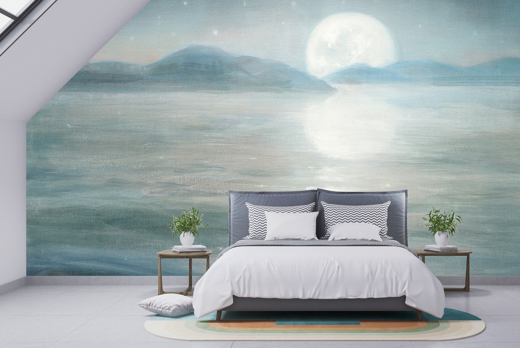 Half Moon Dream Wall Mural by Danhui Nai
