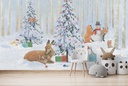 Christmas Critters Wall Mural by Emily Adams