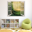 Magical Treehouse Fairytale 3D Window Wall Sticker