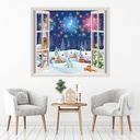 Christmas Celebrations 3D Window Wall Sticker
