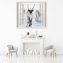 Reindeer Christmas 3D Window Wall Sticker