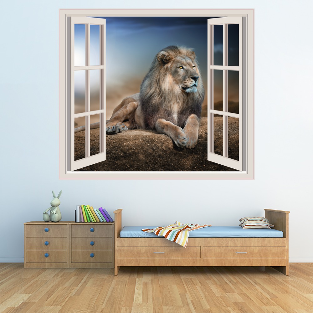 Lion King 3D Window Wall Sticker