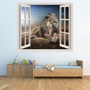 Lion King 3D Window Wall Sticker