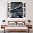 Brooklyn Bridge 3D Window Wall Sticker